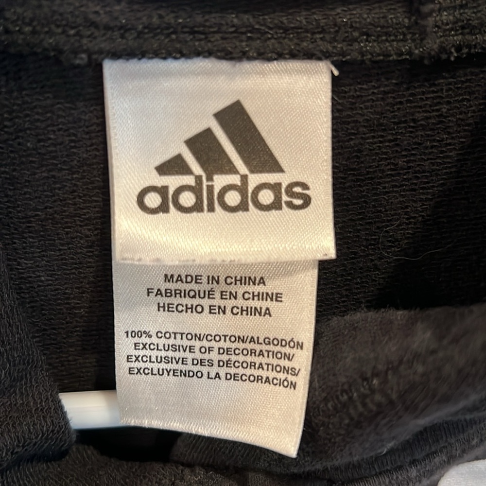 Adidas Black Youth Boys Size L/G (14/16) Hoodie/Sweatshirt w/Adidas Graphic - Picture 4 of 7